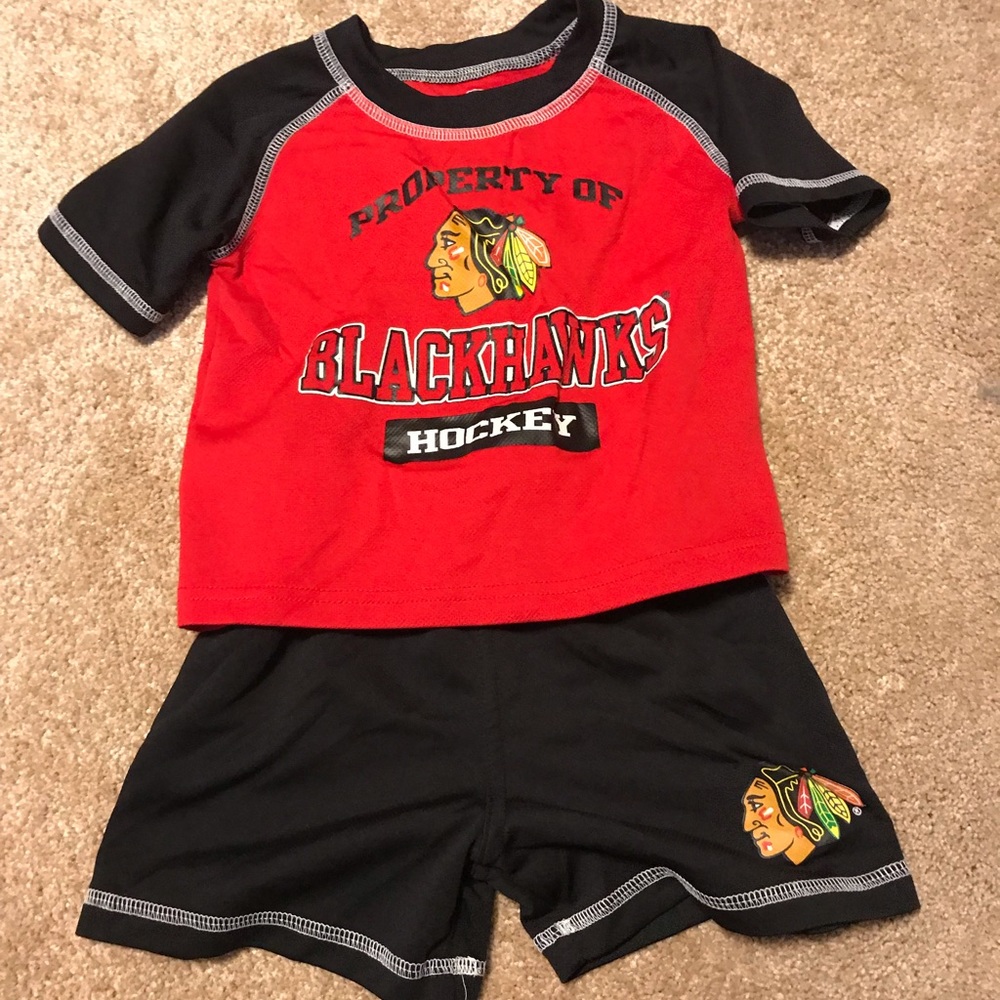 NHL Chicago Blackhawks 2T Toddler shorts set